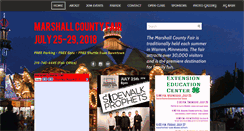 Desktop Screenshot of marshallcountyfair.org