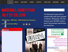 Tablet Screenshot of marshallcountyfair.org